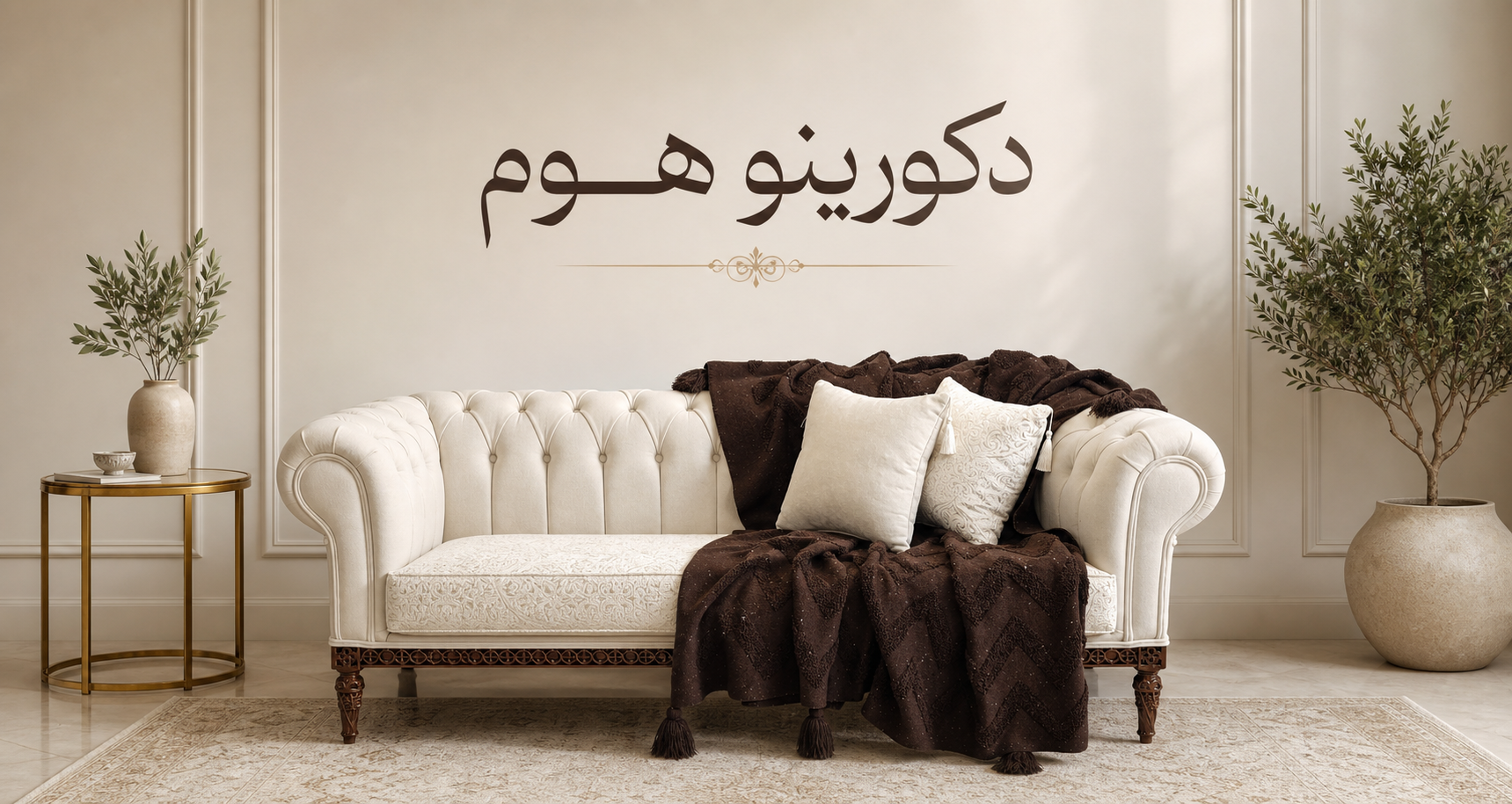 شال مبل زیگزاگی‌ نخ اکرولیک ترک 