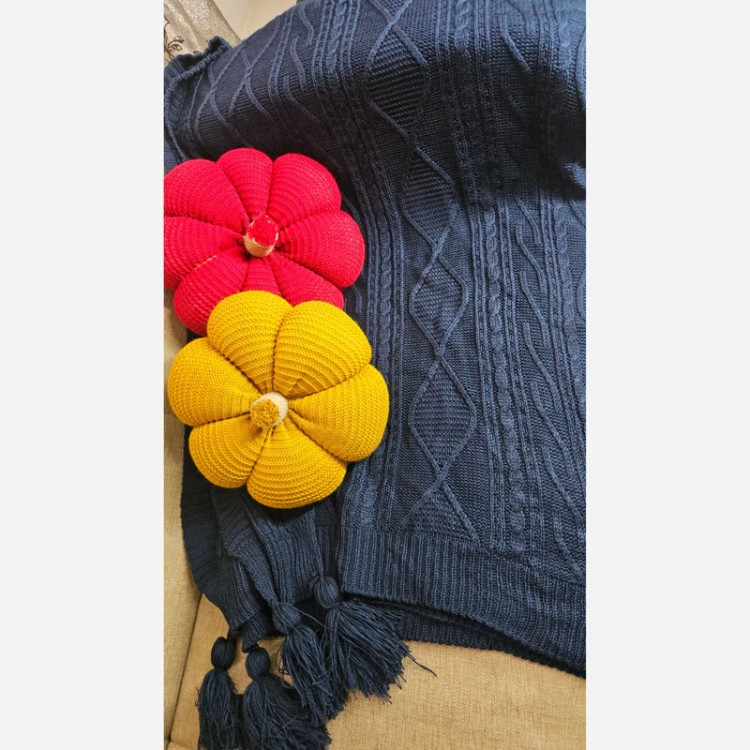 شال مبل طرح دیانا نخ اکرولیک سایز ۱۴۰*۱۷۰