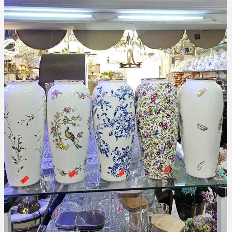 گلدان سرامیکی در طرح های مختلف